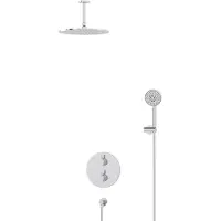 Maxaro Radius Regendouche Inbouw | Chroom 30 cm Regendouche Thermostatisch