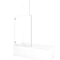 Maxaro Diamond Badwand 100cm Chroom Helder Glas 8mm veiligheidsglas | Badwand | Badwand Glas | Badscherm | Glazen Badwand