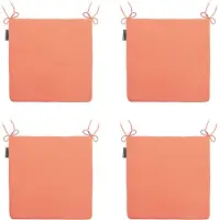 Madison zitkussen panama flame orange ca. set van 4