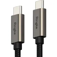 Ringke Fast Charging Basic - USB-C naar USB-C Kabel - 20V/3A, 60W - PD 3.0, PPS - 480Mbps - 0.5M Zwart