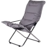 Fiam Fiesta Soft zonnestoel Stof antraciet-aluminiumframe