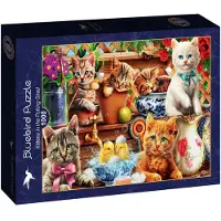 Bluebird Puzzle , puzzelstukjes: Kittens in de kas - 1000 stukjes