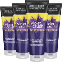 John Frieda Violet Crush Shampoo Intense Purple - 4 x 250 ml - Voordeelverpakking