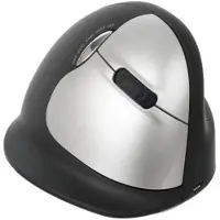 R-Go Tools Draadloze Rechtshandige Verticale Ergonomische Muis HE (groter dan 185mm) Optisch Zwart, zilver