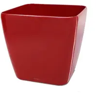 Lechuza Plantenbak Quadro Premium 43 LS rood hoogglans