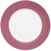 Pip studio Flower Festival Dinerbord - Donker Roze - Porselein - 26.5 cm