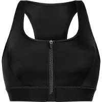 AMOENA Zipper sportprothese bh black XL