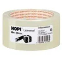 NOPI Verpakkingstape Universal 50 mm x 66 m Transparant