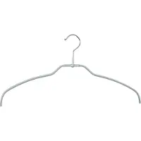 Mawa [Set van 5] 42FT - ultra dunne ruimtebesparende metalen kledinghangers met een supermooie zilveren anti-slip coating voor o.a. lingerie, blouses, jurkjes en shirtjes