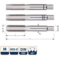 Rotec HSS-E Handtappenset 3-dlg DIN 352 metrisch M24x3,0 - 3012400