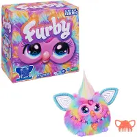 Furby Tie Dye 15 mode-accessoires Interactief knuffels voor meisjes en jongens van 6 jaar en ouder Spraakgestuurde Animatronic