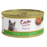 Cadilo Daily Delights - tonijn met surimi paté - natvoer kat (70 g) 4 verpakkingen (24 x 70g)