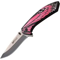 Mtech Butterfly Framelock A/O Pink