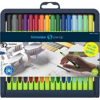 Schneider fineliner - Line-Up - lijnbreedte 0,4mm - assorti 32 stuks incl. 2x gratis Line-Up touch - S-191091