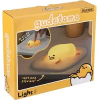 Paladone Gudetama Icon Light – officieel gelicentieerde Sanrio 3D lamp van flexibel rubber in eivorm, luie ei‑nachtlamp voor jongens en meisjes, anime cartoon kamerdecoratie –