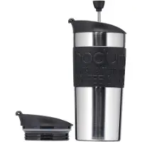 Bodum Travel Press Set met Extra Deksel Black RVS 350 ml