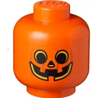 LEGO Opbergbox Iconic Hoofd Pompoen 24 cm, Oranje -