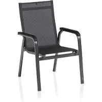 Kettler Basic+ Premium stapelbare aluminium tuinstoel met outdoorstof 2 stuks