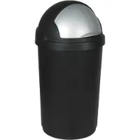 Curver 3931260 Roll Bullet Bin Prullenbak 50L Zwart