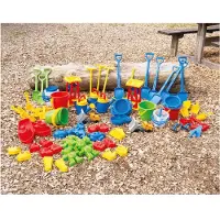 Dantoy zandspeelset - kleurrijk buitenspeelgoed 84-delig voor kinderen.