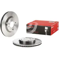 Brembo 09-12 Nissan Cube/07-12 Sentra/07-10 Versa/2012 Versa Front Premium OE Equivalent Rotor