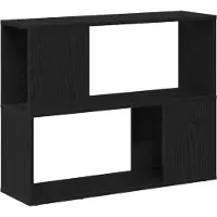vidaXL Tv-meubelset 80 x 24 x 63 cm Zwart Eiken Bewerkt hout