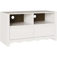 vidaXL TV Kast met lade Drammen Wit 99 x 43 x 55 cm Massief grenenhout