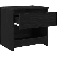 vidaXL Nachtkastje 2 st Zwart Eiken 40 x 30 x 39 cm Bewerkt hout