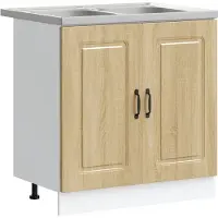 vidaXL Keuken Kast Kalmar Sonoma Eik 80 x 46 x 81,5 cm Bewerkt hout