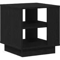 vidaXL Salontafel Zwart Eiken 40 x 40 x 43 cm Bewerkt hout