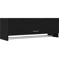 vidaXL Kledingkast Zwart Eiken 100 x 32,5 x 35 cm Bewerkt hout