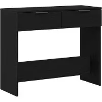 vidaXL Wandtafel Zwart Eiken 30 x 36 x 75 cm Bewerkt hout