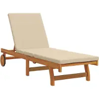 vidaXL Ligstoel Bruin 199 x 63 x 85 cm Massief Acacia Hout