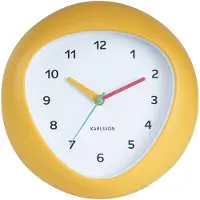 Karlsson Wandklok Funky Vibes - Heldergeel - 4.4x25.5x25.5cm