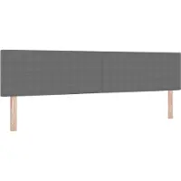 vidaXL Hoofdbord Lichtgrijs 200 cm Corduroy stof