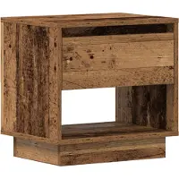 vidaXL Nachtkastje Oudhout 45 x 34 x 44 cm Bewerkt hout