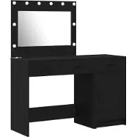 vidaXL Kaptafel 2 st Zwart 40 x 41 x 75 cm Bewerkt hout
