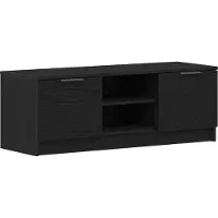 vidaXL TV Kast 102 x 32 x35.5 cm Zwart Eiken Bewerkt hout