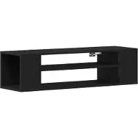 vidaXL TV Kast 100 x 30 x 26,5 cm Zwart Eiken Bewerkt hout