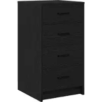 vidaXL Dressoir Zwart eiken 40 x 41 x 75 cm Bewerkt hout