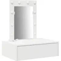 vidaXL Make-up tafel, wit, 60 x 40 x 70 cm, houtvezel