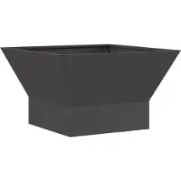 vidaXL Vuurkorf, zwart, 60 x 60 x 35 cm, weerbestendig staal