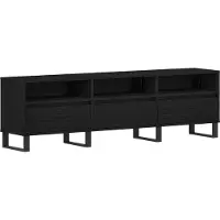vidaXL TV Kast 150 x 30 x 44,5 cm Zwart Eiken Bewerkt hout