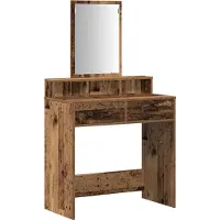 vidaXL Schminktafel, gerecycled hout, 79 x 41 x 140 cm, houtvezel