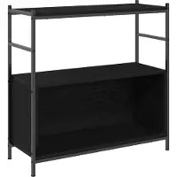 vidaXL Boekenplank 80 x 30 x 78,5 cm Bewerkt hout Zwart Eiken