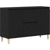 vidaXL Dressoir Zwart 102 x 35 x 60 cm Bewerkt hout