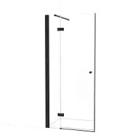 Maxaro Amber Douchedeur | 90 cm Mat zwart Helder glas Draaideur | Douchedeur glas | Glazen Douchedeur | Nisdeur Douchewand