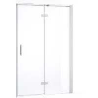 Maxaro Diamond Douchedeur | 120 cm Chroom Helder glas Draaideur | Douchedeur glas | Glazen Douchedeur | Nisdeur Douche