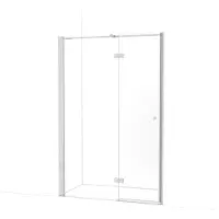Maxaro Amber Douchedeur 135 cm Chroom Helder glas Draaideur | Douchedeur glas | Glazen Douchedeur | Nisdeur Douchewand