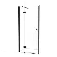 Maxaro Amber Douchedeur | 95 cm Mat zwart Helder glas Draaideur | Douchedeur glas | Glazen Douchedeur | Nisdeur Douchewand